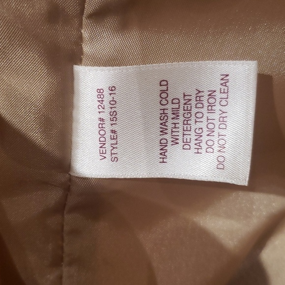 Northern Reflections Pea Coat Blazer Gold Shimmery Ladies Size Medium - Picture 11 of 16